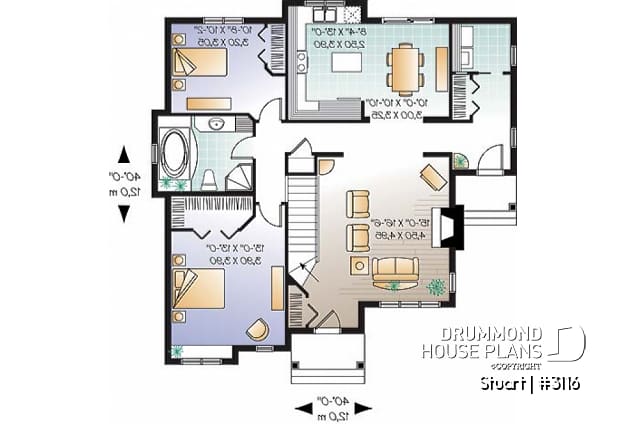 1st level - Economical 2 bedroom single storey with foyer and laundry area - Stuart