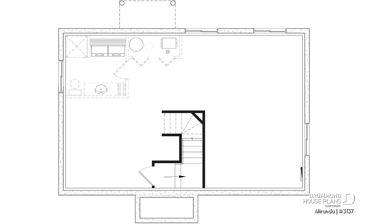Basement - An affordable house plan designed for the real needs of today’s families - Miranda