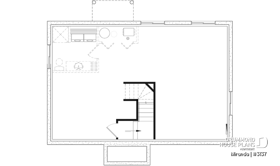Basement - An affordable house plan designed for the real needs of today’s families - Miranda