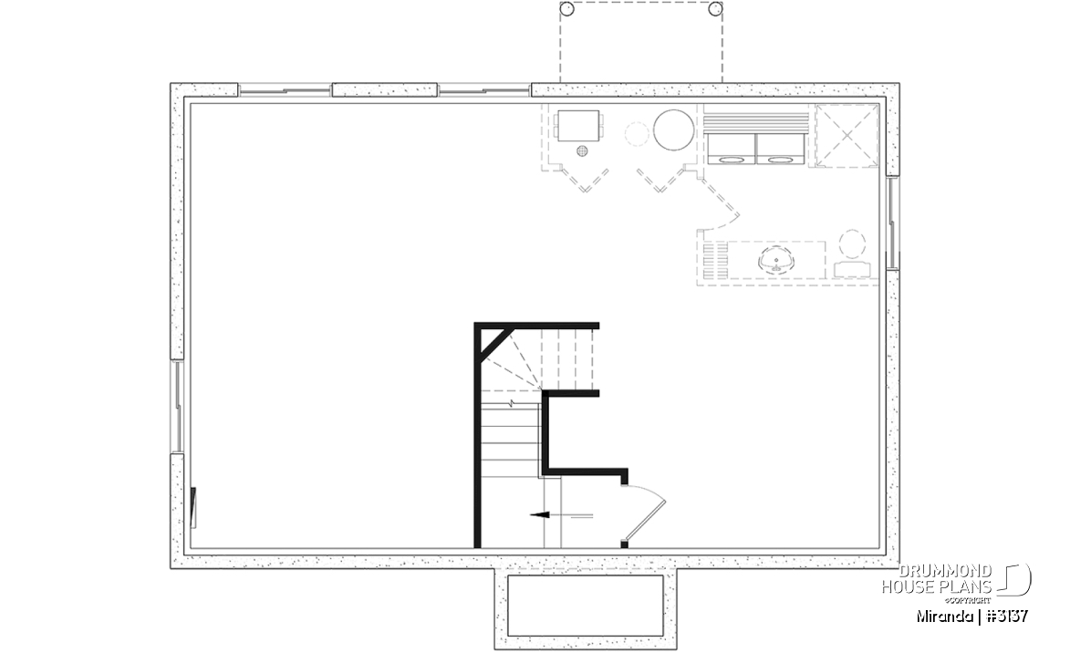Basement - An affordable house plan designed for the real needs of today’s families - Miranda