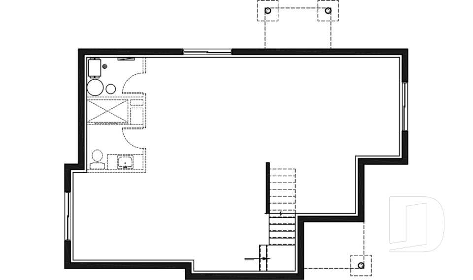 Unfinished basement -  - Debray