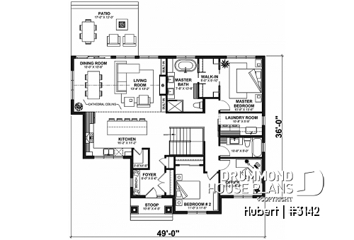 1st level - Family home plan, 2 to 5 beds if you finish the basement, den, home theater, game room, gym - Hubert