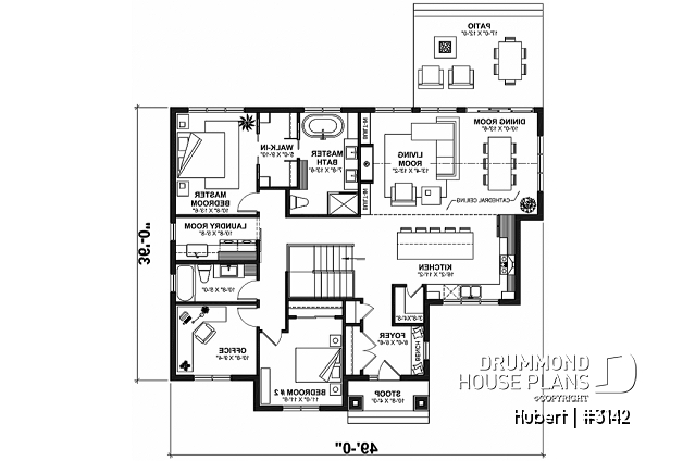 1st level - Family home plan, 2 to 5 beds if you finish the basement, den, home theater, game room, gym - Hubert