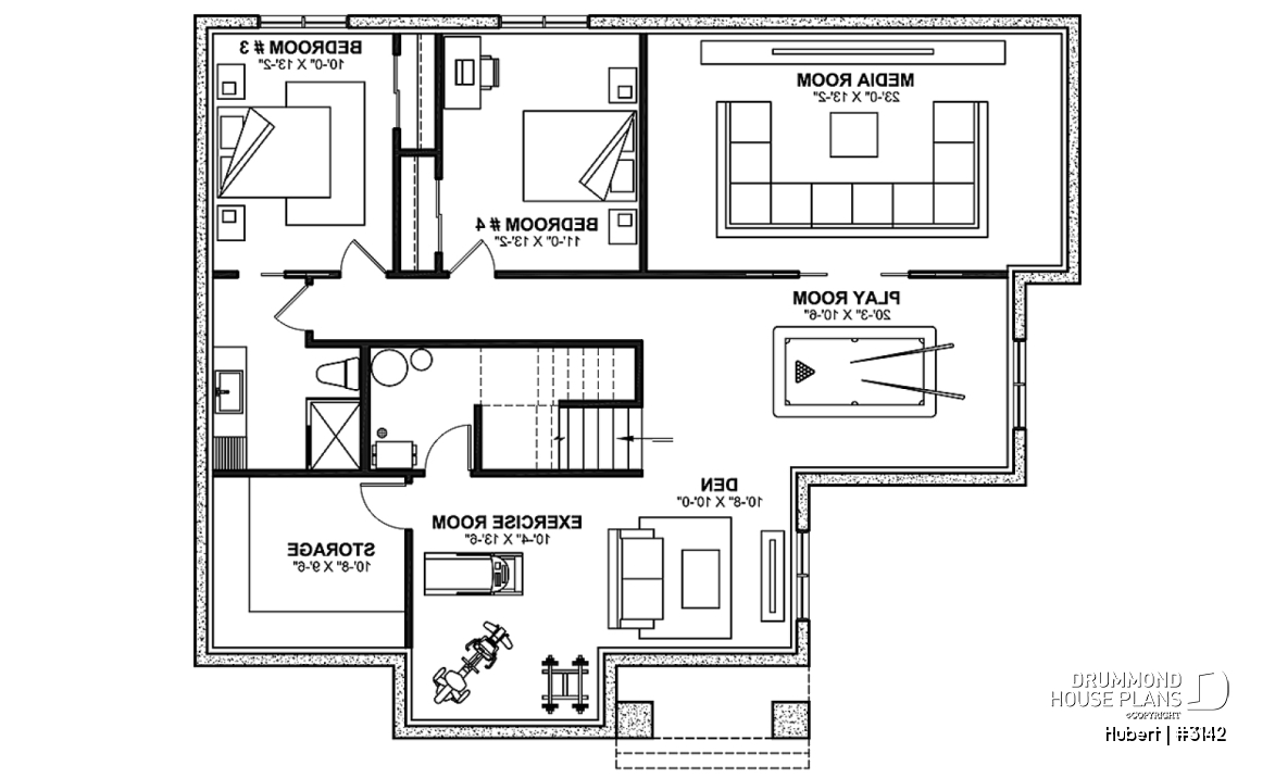 Finished basement (Optional $) - Bright Classic Bungalow with Cathedral Ceilings, 2 to 5 Bedrooms, Fireplace, and Main Floor Primary Suite - Hubert