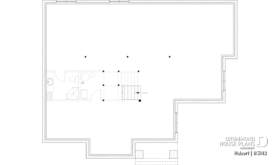 Unfinished basement - Bright Classic Bungalow with Cathedral Ceilings, 2 to 5 Bedrooms, Fireplace, and Main Floor Primary Suite - Hubert