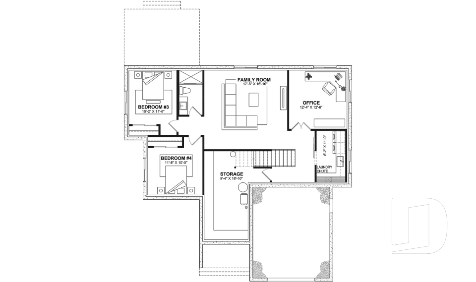 Finished basement (Optional $) -  - Hubert 2