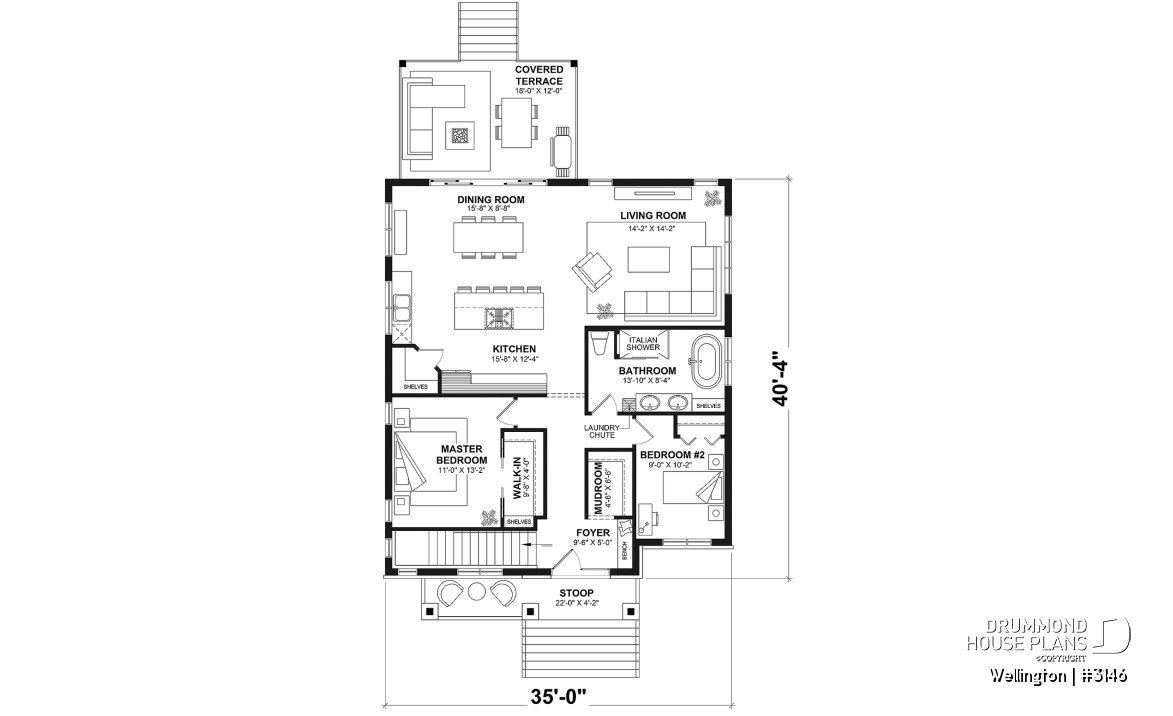 1st level - Modern Craftsman style 2 to 4 bedroom home with living &amp; family rooms, ideal home for big family - Wellington