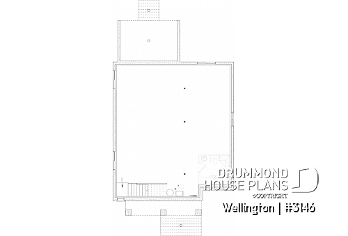 Unfinished basement - Modern Craftsman style 2 to 4 bedroom home with living & family rooms, ideal home for big family - Wellington