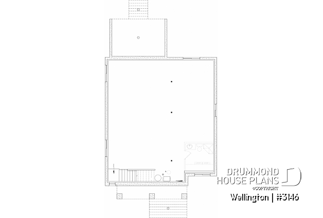 Unfinished basement - Modern Craftsman style 2 to 4 bedroom home with living & family rooms, ideal home for big family - Wellington