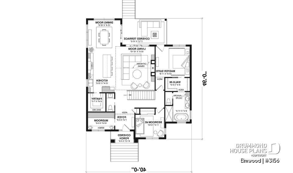 1st level - Single storey home with optional finished basement ($), master suite on main floor, sheltered terrace - Elmwood