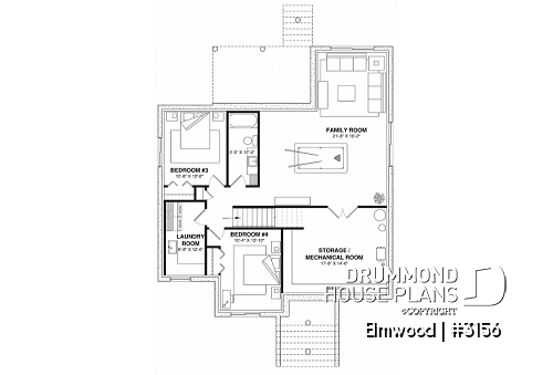 Finished basement - Single storey home with optional finished basement ($), master suite on main floor, sheltered terrace - Elmwood