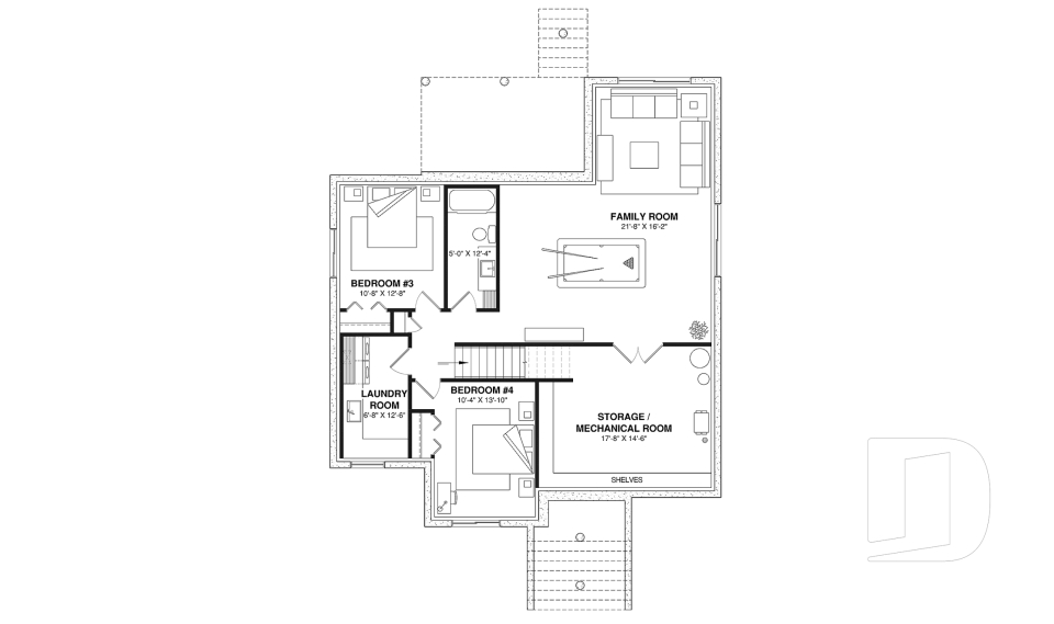 Finished basement (Optional $) -  - Elmwood