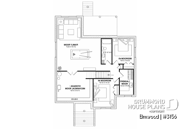 Finished basement (Optional $) - Single storey home with optional finished basement ($), master suite on main floor, sheltered terrace - Elmwood