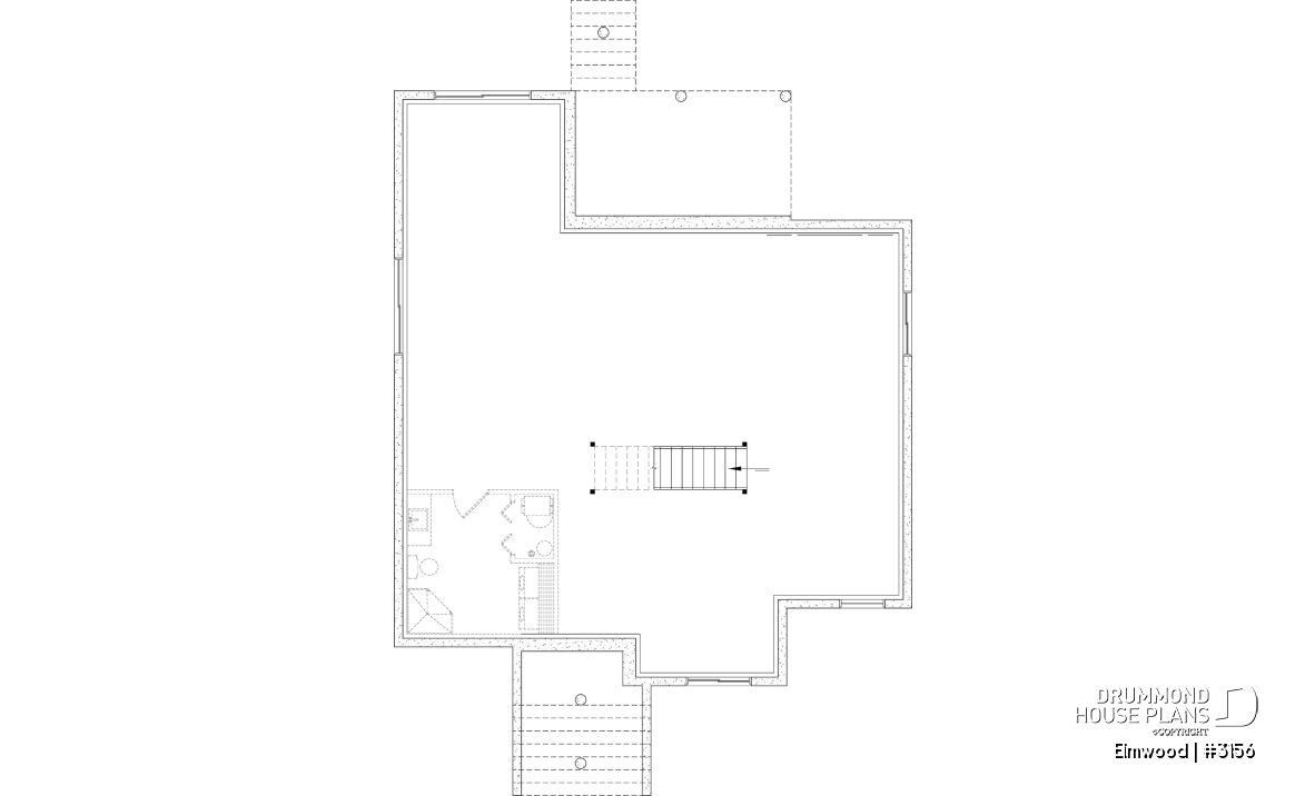 Unfinished basement - Single storey home with optional finished basement ($), master suite on main floor, sheltered terrace - Elmwood