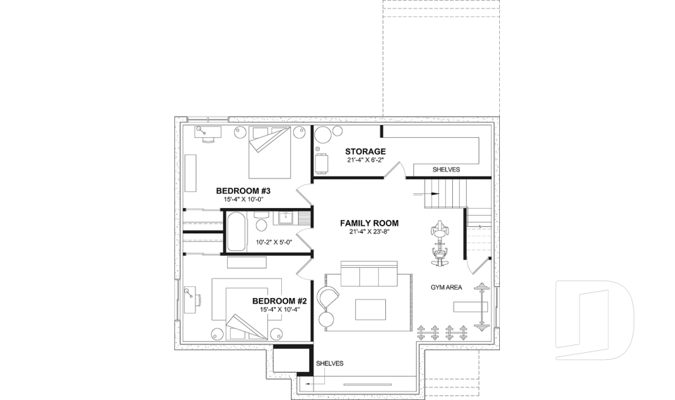 Finished basement (Optional $) -  - Boston