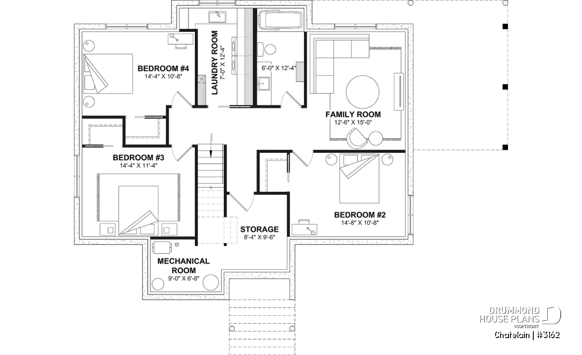 Finished basement (Optional $) -  - Chatelain