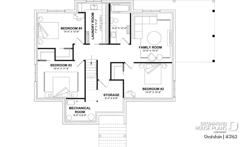 Finished basement (Optional $) -  - Chatelain