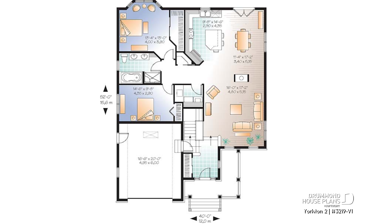 1st level - Ideal floor plans for larger family, one-storey home with finished daylight basement, garage + storage - Yorkton 2