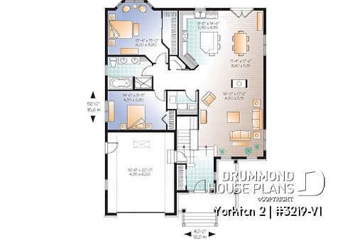 1st level - Ideal floor plans for larger family, one-storey home with finished daylight basement, garage + storage - Yorkton 2