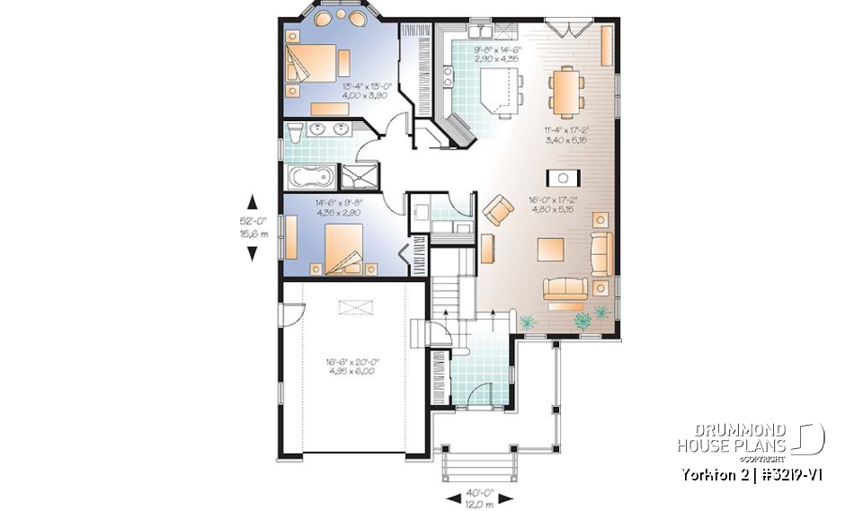 1st level - Ideal floor plans for larger family, one-storey home with finished daylight basement, garage + storage - Yorkton 2