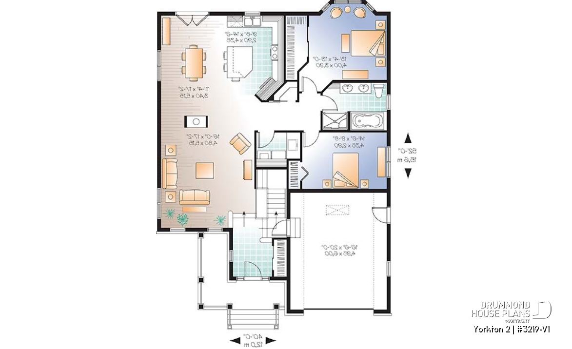 1st level - Ideal floor plans for larger family, one-storey home with finished daylight basement, garage + storage - Yorkton 2