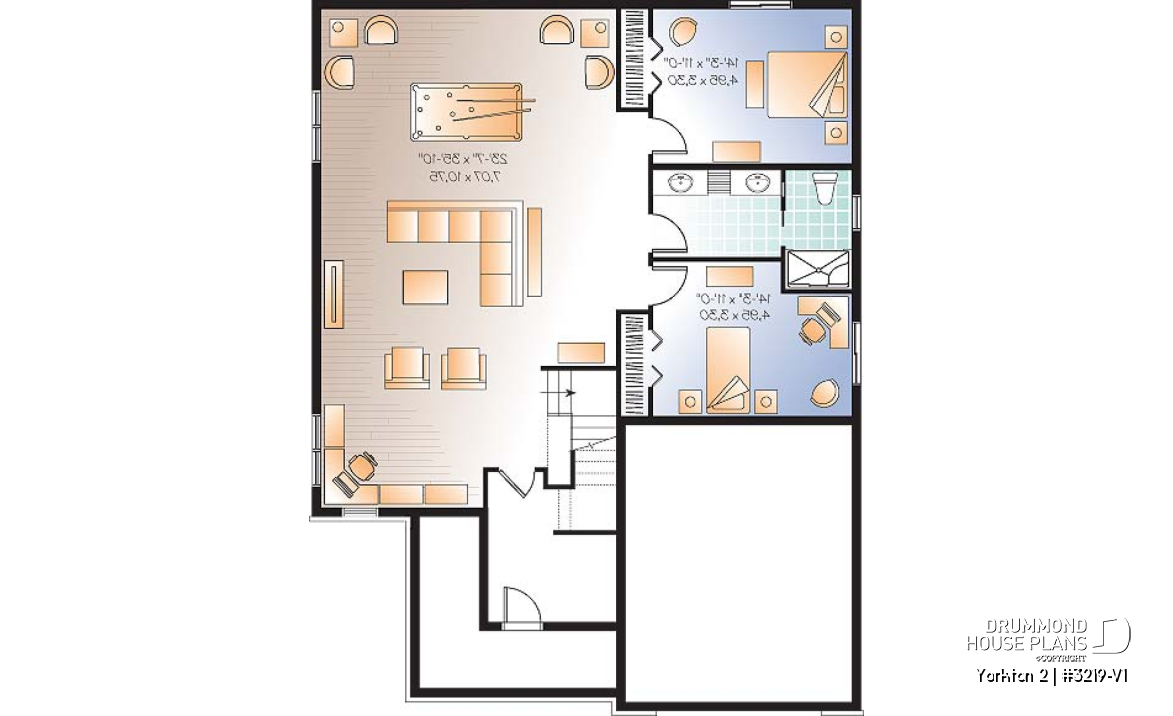 Finished basement (Optional $) - Ideal floor plans for larger family, one-storey home with finished daylight basement, garage + storage - Yorkton 2