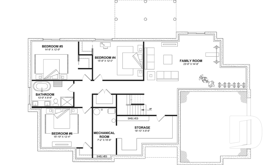 Finished basement (Optional $) -  - Dambroise 2