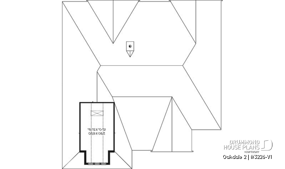 Bonus storage - Beautiful Ranch style house plan with 2-car garage, 9' ceiling, master suite, 3 bedrooms, 2 bathrooms - Oakdale 2