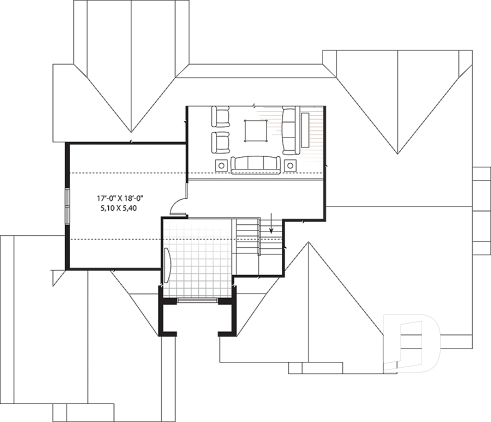 Bonus space - Florida style house plan, large master suite, home office, open floor plan, large laundry room, bonus space - Florence