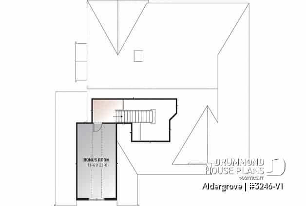 Bonus space - Spectacular Modern Craftsman house plan with walkout basement, 4-5 bedroom, perfect lakefront home plan - Aldergrove