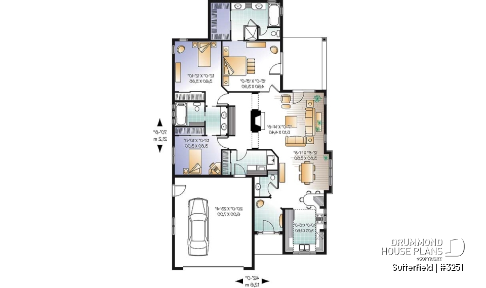1st level - 3 bedroom Florida style single storey with double garage and lanai - Sutterfield