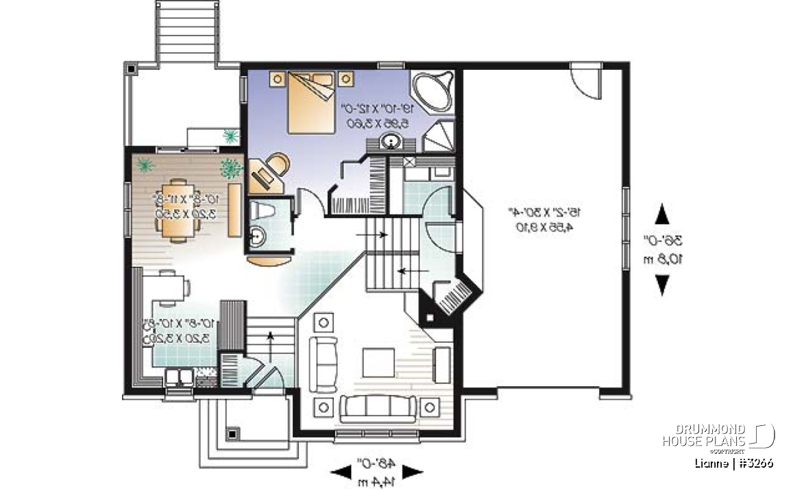 1st level - Abundant windows, 17' ceiling, large family room and a garage - Lianne