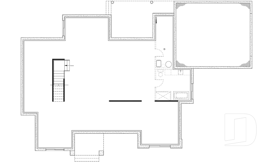 Unfinished basement (Optional $) -  - Andrews