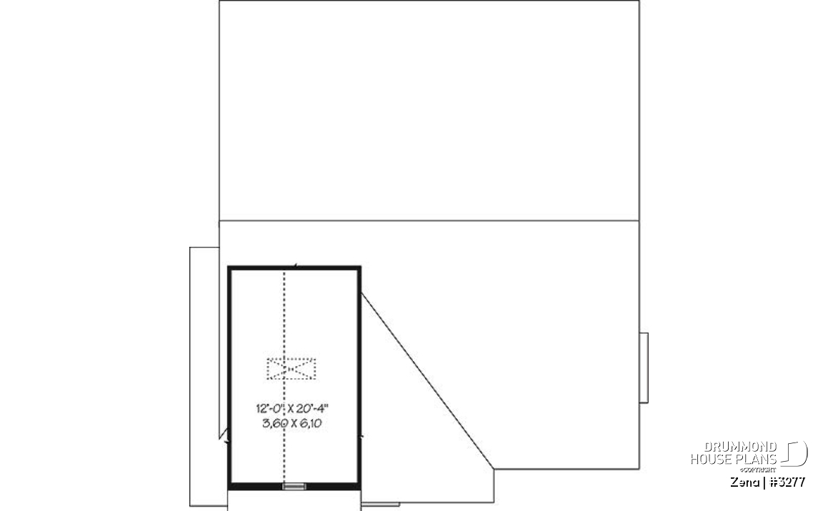 Bonus storage - Craftsman house plan, sunken living room with fireplace, master bed with walk-in, large bathroom &amp; laundry - Zena