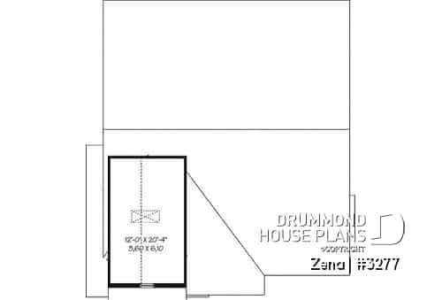 Bonus storage - Craftsman house plan, sunken living room with fireplace, master bed with walk-in, large bathroom & laundry - Zena