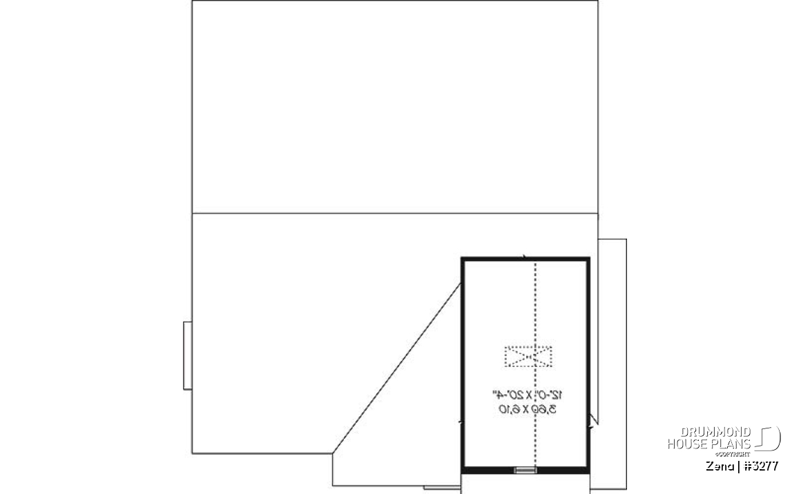 Bonus storage - Craftsman house plan, sunken living room with fireplace, master bed with walk-in, large bathroom &amp; laundry - Zena