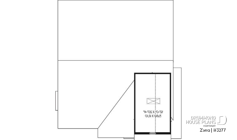 Bonus storage - Craftsman house plan, sunken living room with fireplace, master bed with walk-in, large bathroom &amp; laundry - Zena