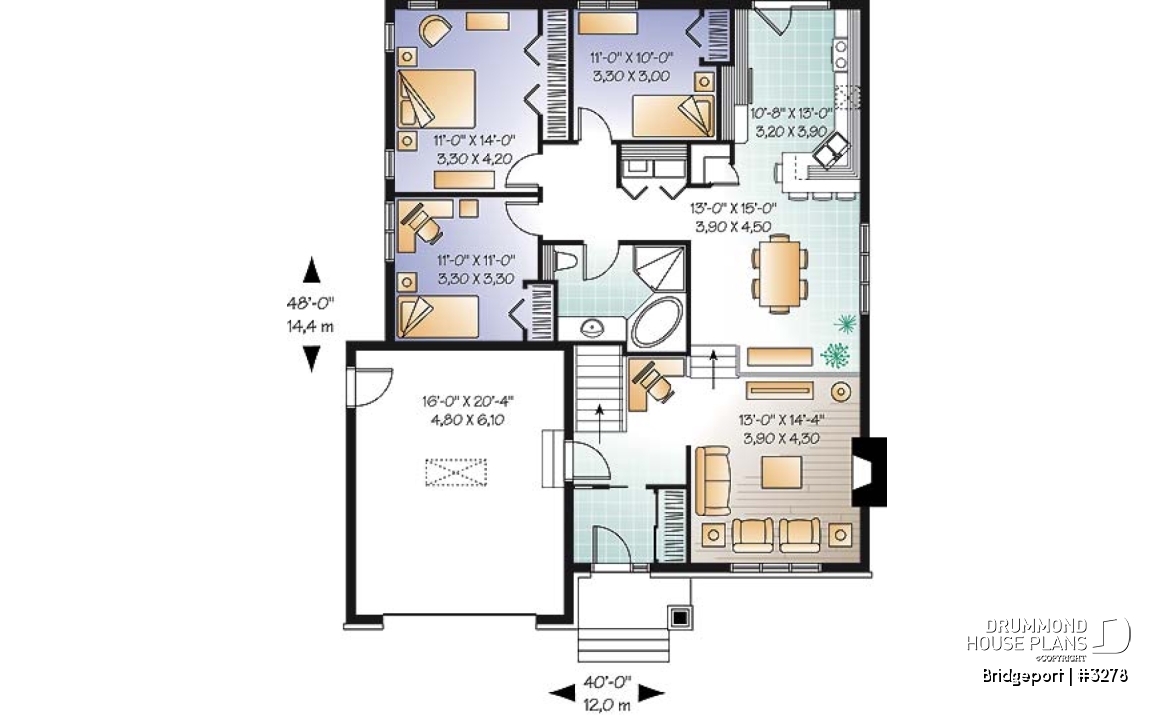 1st level - 3 bedrooms, budget friendly bungalow with home office and garage - Bridgeport
