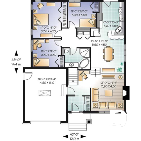 1st level - 3 bedrooms, budget friendly bungalow with home office and garage - Bridgeport