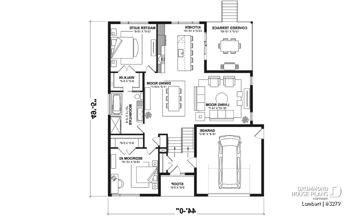 1st level - Contemporary split-entry home design with 2 to 5 bedrooms, home office, garage and more! - Lambert