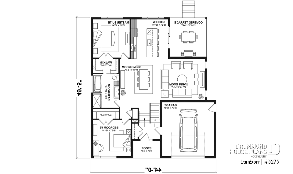 1st level - Contemporary split-entry home design with 2 to 5 bedrooms, home office, garage and more! - Lambert