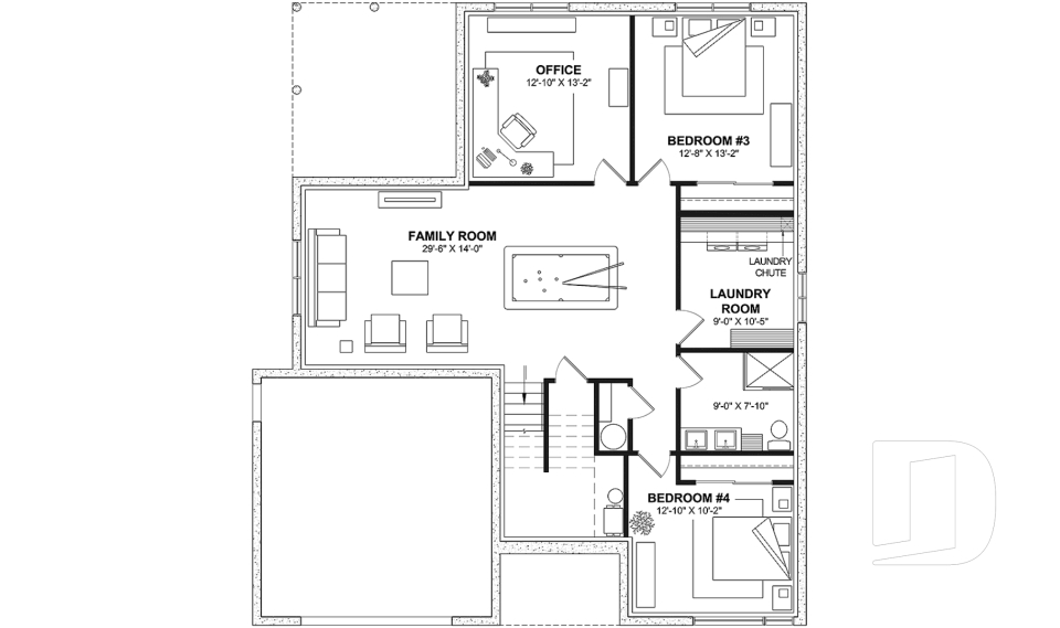 Finished basement (Optional $) -  - Lambert