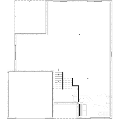 Unfinished basement - Contemporary split-entry home design with 2 to 5 bedrooms, home office, garage and more! - Lambert