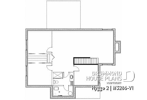 Basement - Scandinave home design, 2 bedrooms, open living space, huge covered terrasse, fireplace - Hygge 2