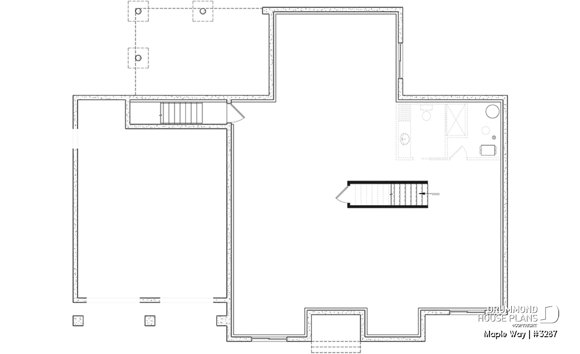 Basement - One-story Modern Farmhouse, Spacious Master Suite, 2-Car-Garage, Large Covered Terrace, 10' Ceiling in Living - Maple Way