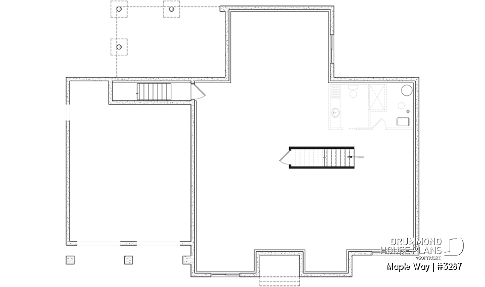 Basement - One-story Modern Farmhouse, Spacious Master Suite, 2-Car-Garage, Large Covered Terrace, 10' Ceiling in Living - Maple Way