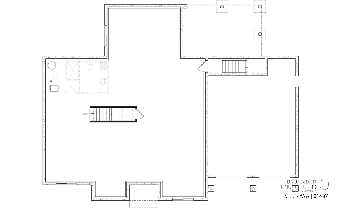 Basement - One-story Modern Farmhouse, Spacious Master Suite, 2-Car-Garage, Large Covered Terrace, 10' Ceiling in Living - Maple Way