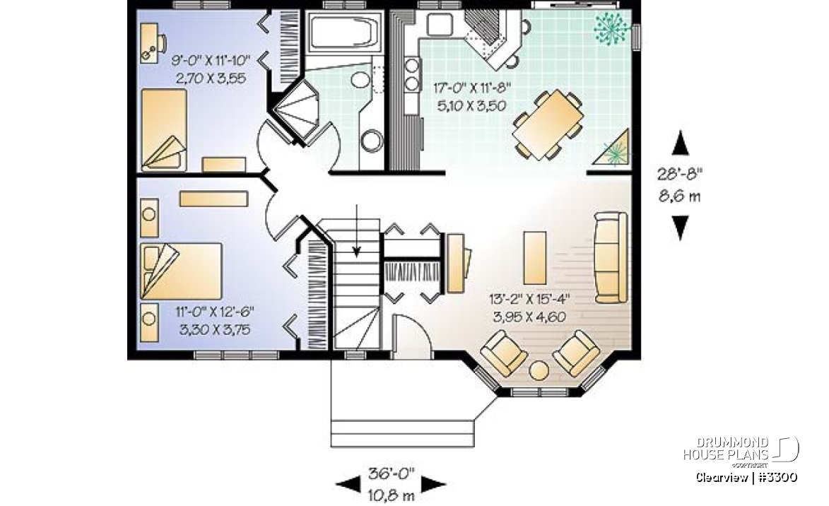 1st level - Country style, affordable 2 bedroom bungalow with full daylight basement - Clearview