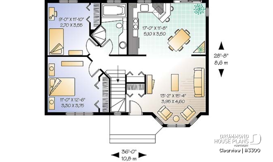 1st level - Country style, affordable 2 bedroom bungalow with full daylight basement - Clearview
