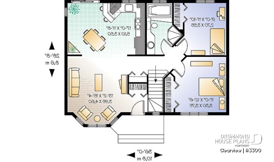1st level - Country style, affordable 2 bedroom bungalow with full daylight basement - Clearview